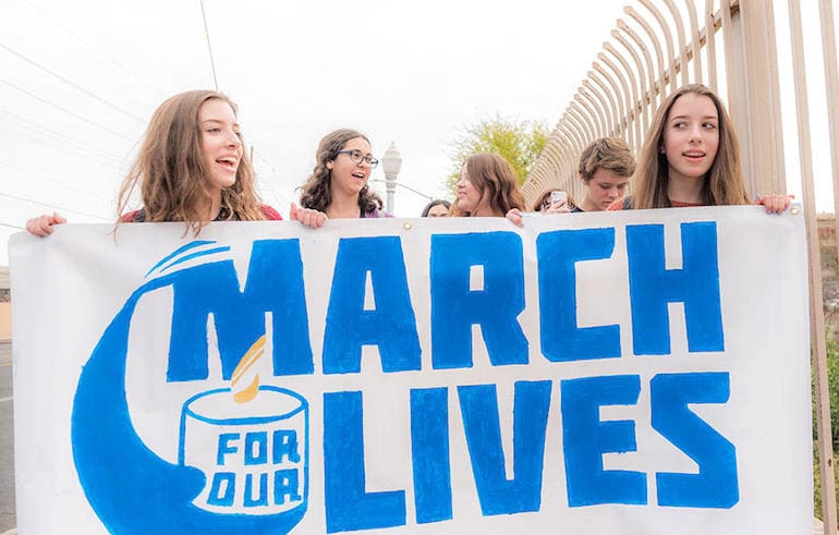 March for Our Lives! (courtesy clarkesvillenow.com)