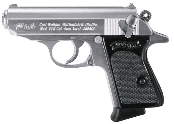 Walther PPK (image courtesy waltherarms.com)