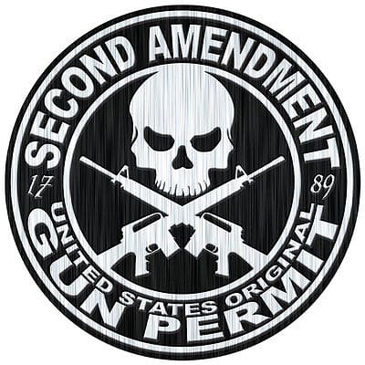 Second Amendment decal (courtesy terapeak.com)