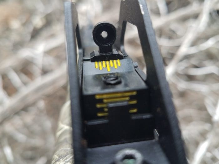 Hi-Point 1095TS Carbine rear sight(image courtesy JWT for thetruthaboutguns.com)