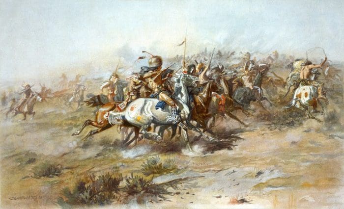 Charles Marrion Russle's "The Custer Fight" (image courtesy Wikipedia)