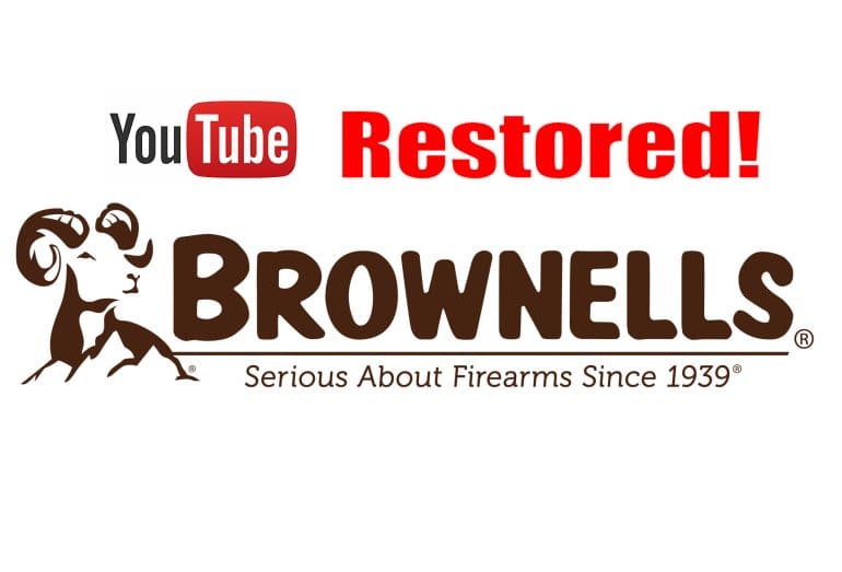 Following Negative Publicity, YouTube Restores Brownells' Channel