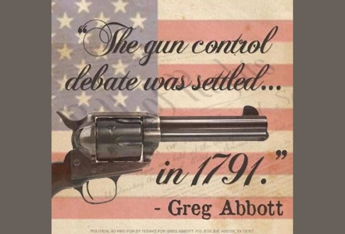 Greg Abbott School Safety Second Amendment Gun Rights