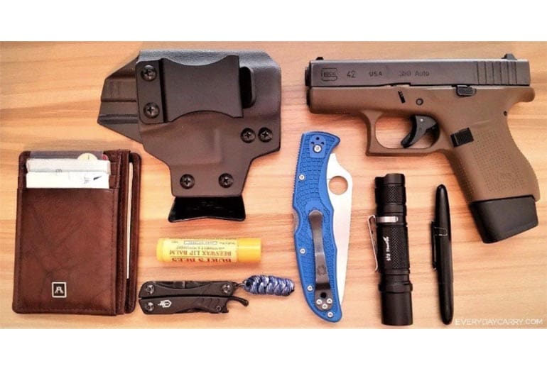 GLOCK 42 Concealed Carry CCW EDC Pocket Dump Everyday Carry 