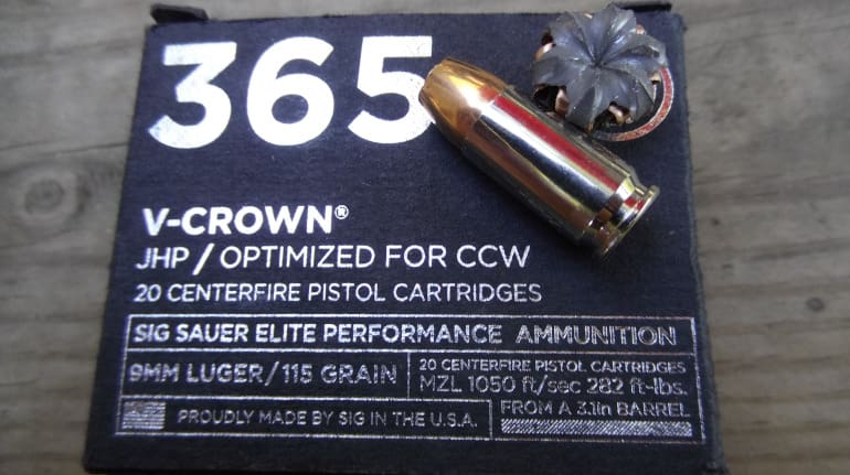 Ammo Review: SIG SAUER 9mm 115gr 365 JHP Personal Defense Ammunition