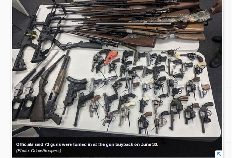 Montgomery Crime Stoppers Valuable Guns Turned In Buyback
