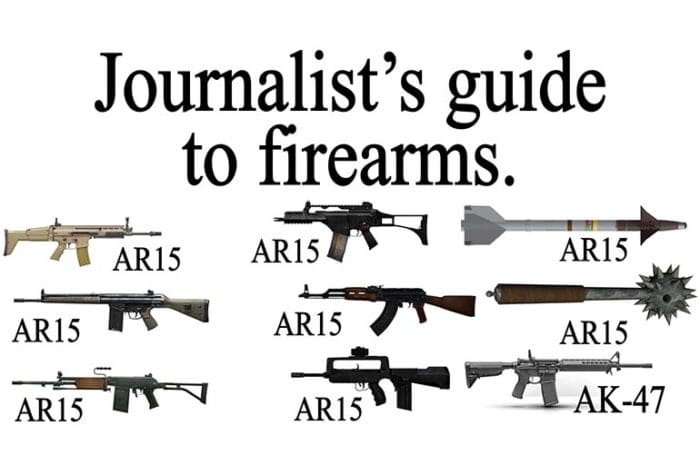Mainstream Media Journalist Guide Firearm Identification