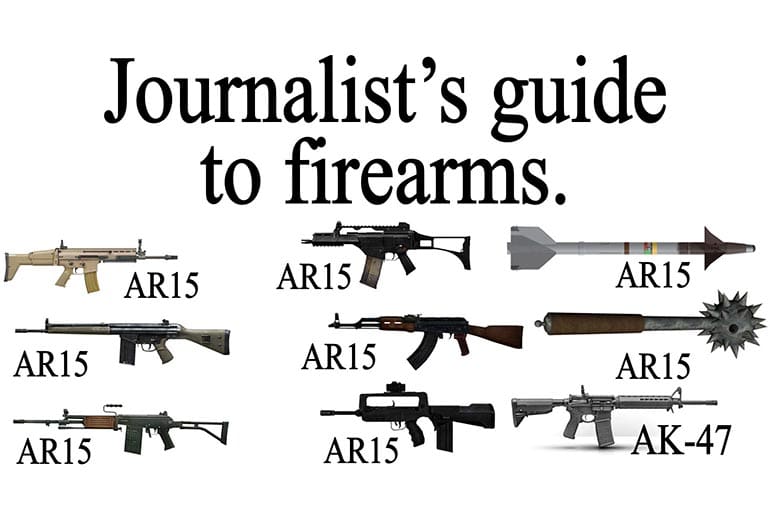 Mainstream Media Journalist Guide Firearm Identification