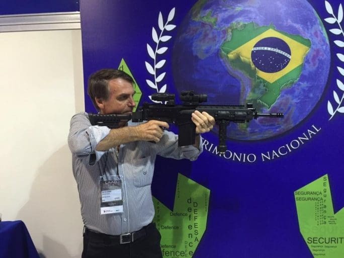 Image result for bolsonaro jair gun