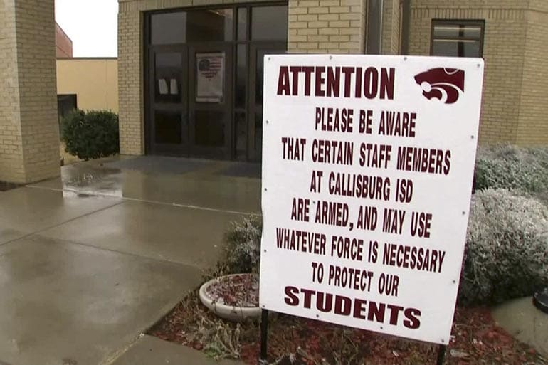 armed teachers guns schools