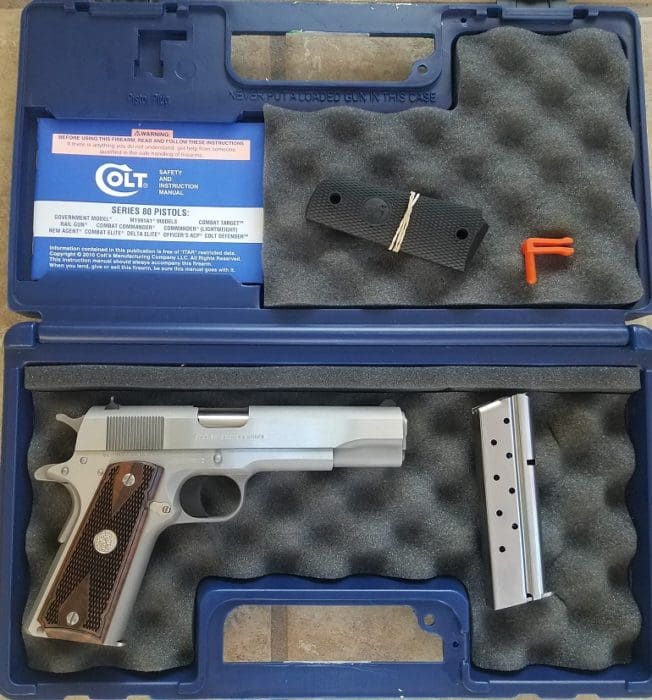 Colt Government 38 Super caliber in box (image courtesy JWT for thetruthaboutguns.com)