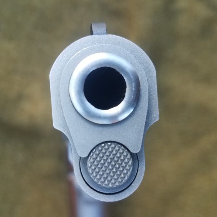 Colt Government 38 Super caliber muzzle (image courtesy JWT for thetruthaboutguns.com)