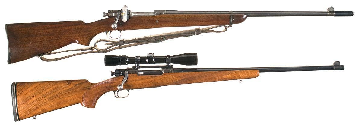 Two sporterized Springfield 1903 rifles courtesy icollector.com