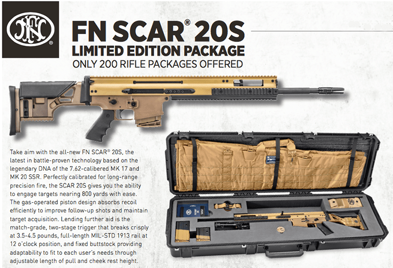 FN America's New FN SCAR 20S (MK 20 Sniper Support Rifle) Limited Edition Package