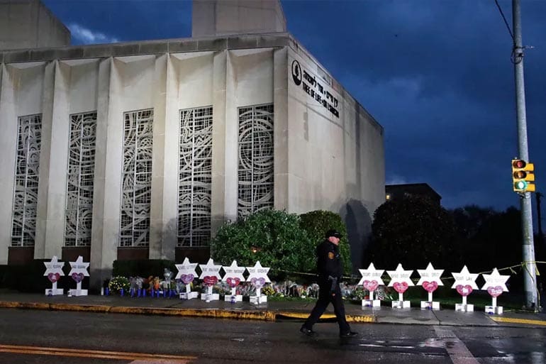 Pittsburgh synagogue memorial shooting Jews