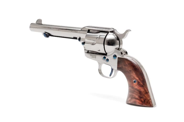 Standard Manufacturing's New Nickel Plated .45 Colt Single Action Revolver
