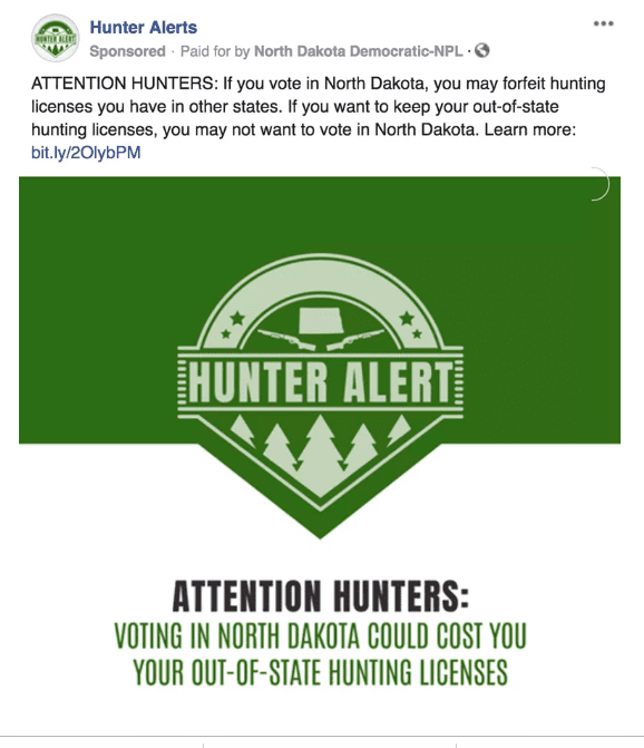 North Dakota Democrats Try to Suppress Pro-Gun Vote With Hunting License Warnings