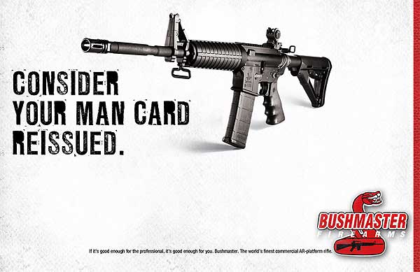 Bushmaster man card advertisement