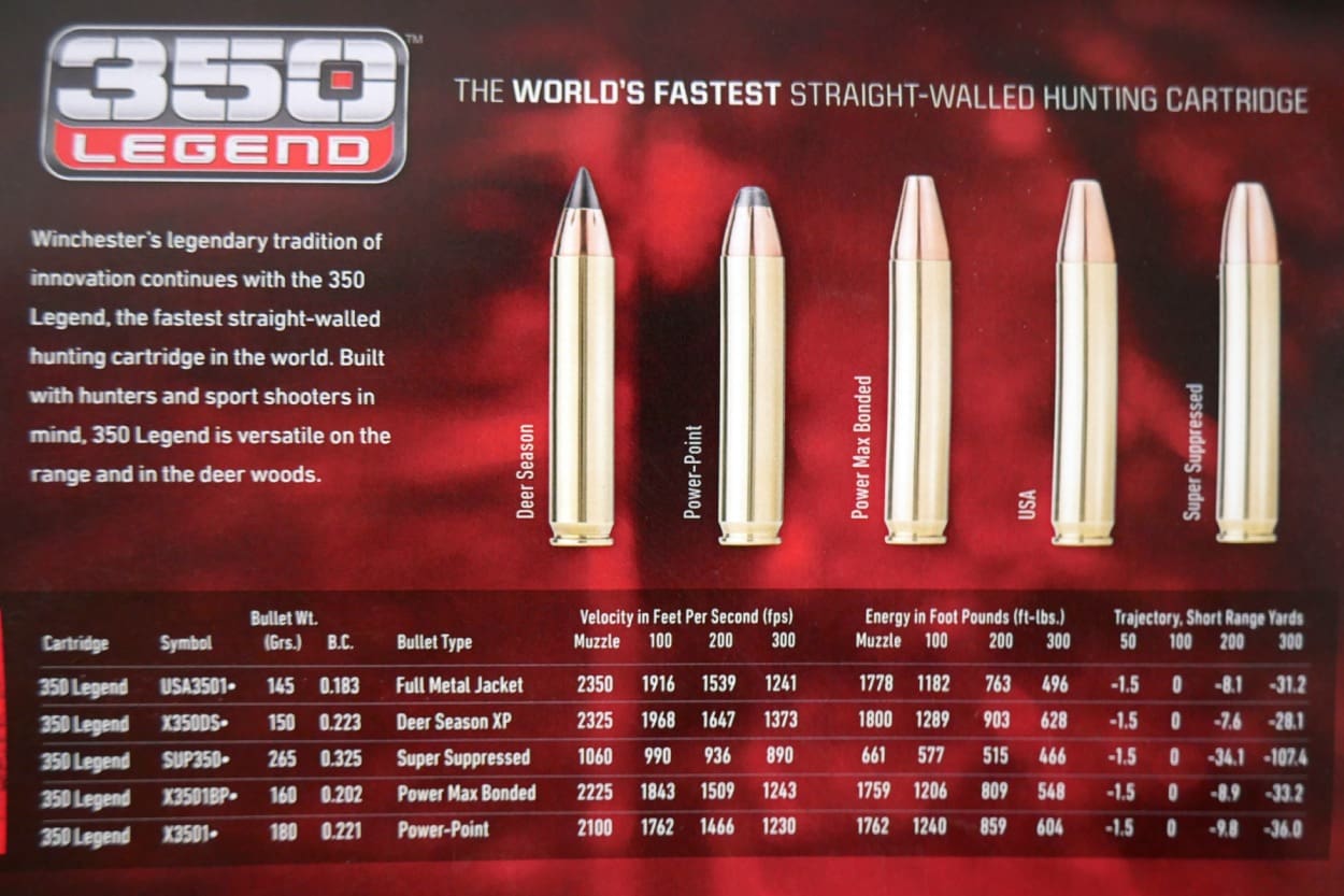 350 legend subsonic ammo