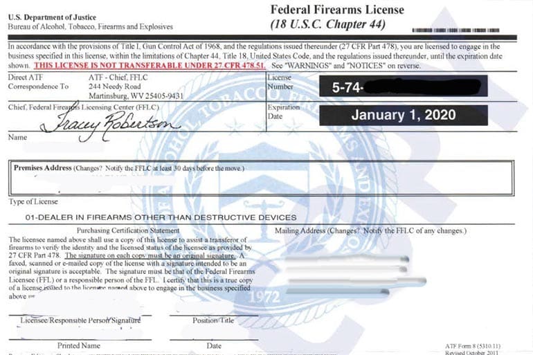 how to be an ffl kitchen table firearms license