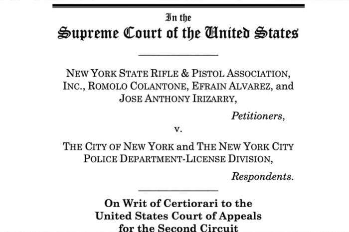 new york state rifle & pistol association supreme court