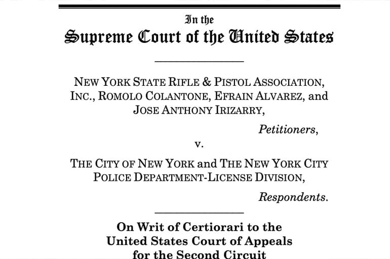 new york state rifle & pistol association supreme court