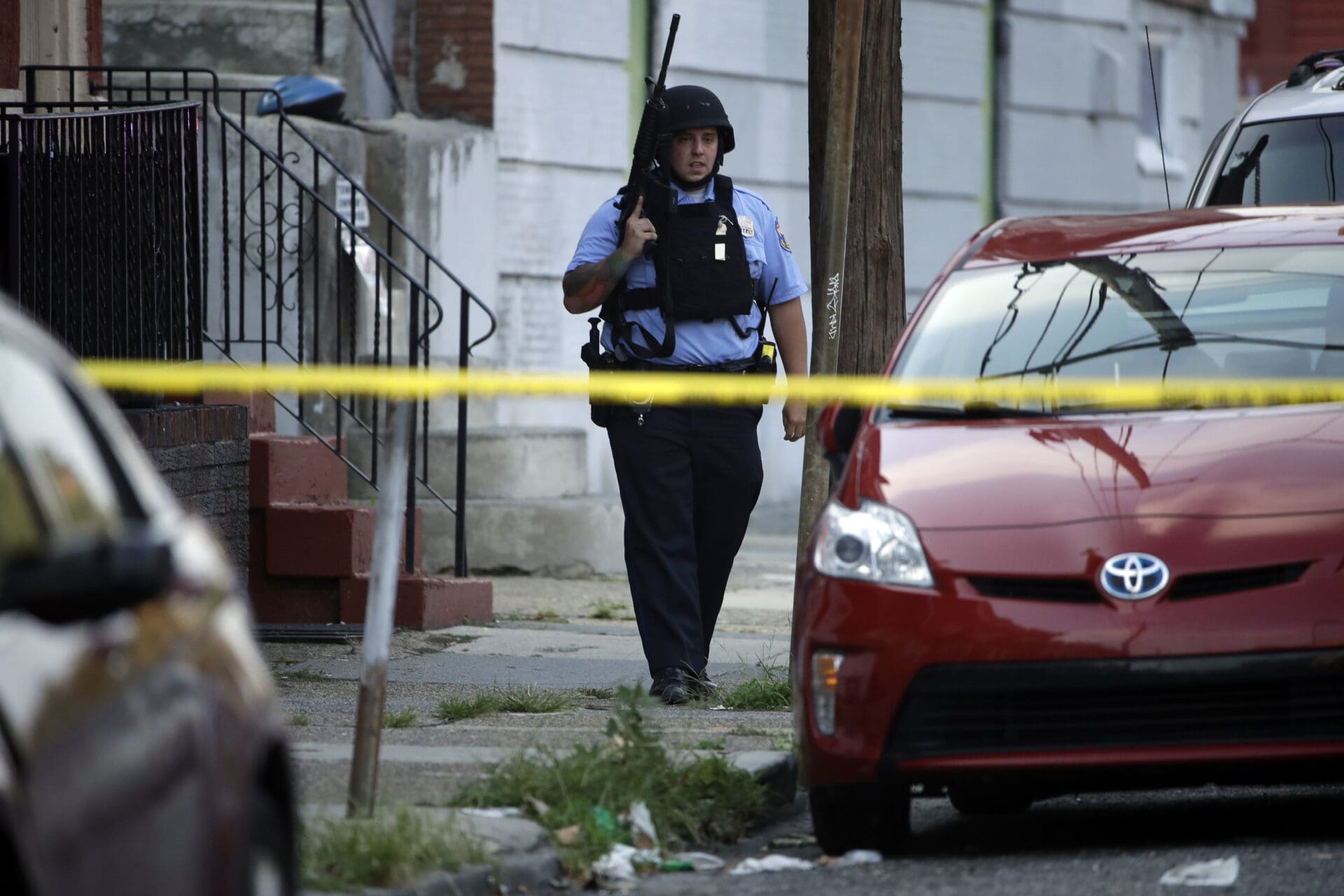 Philadelphia Gunman Firing at Police