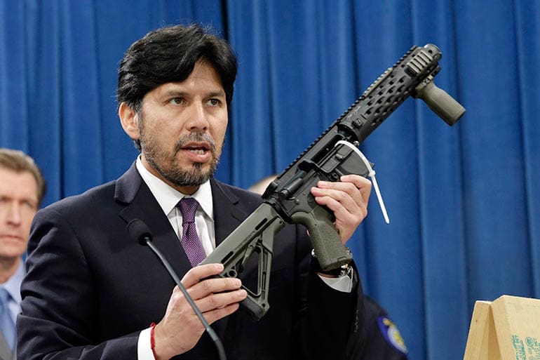 California State Senator Kevin de Leon ghost gun