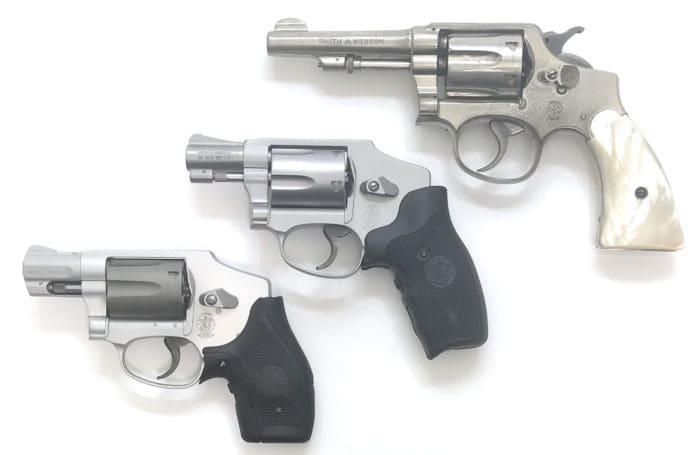 Group shot of Smith & Wesson revolvers