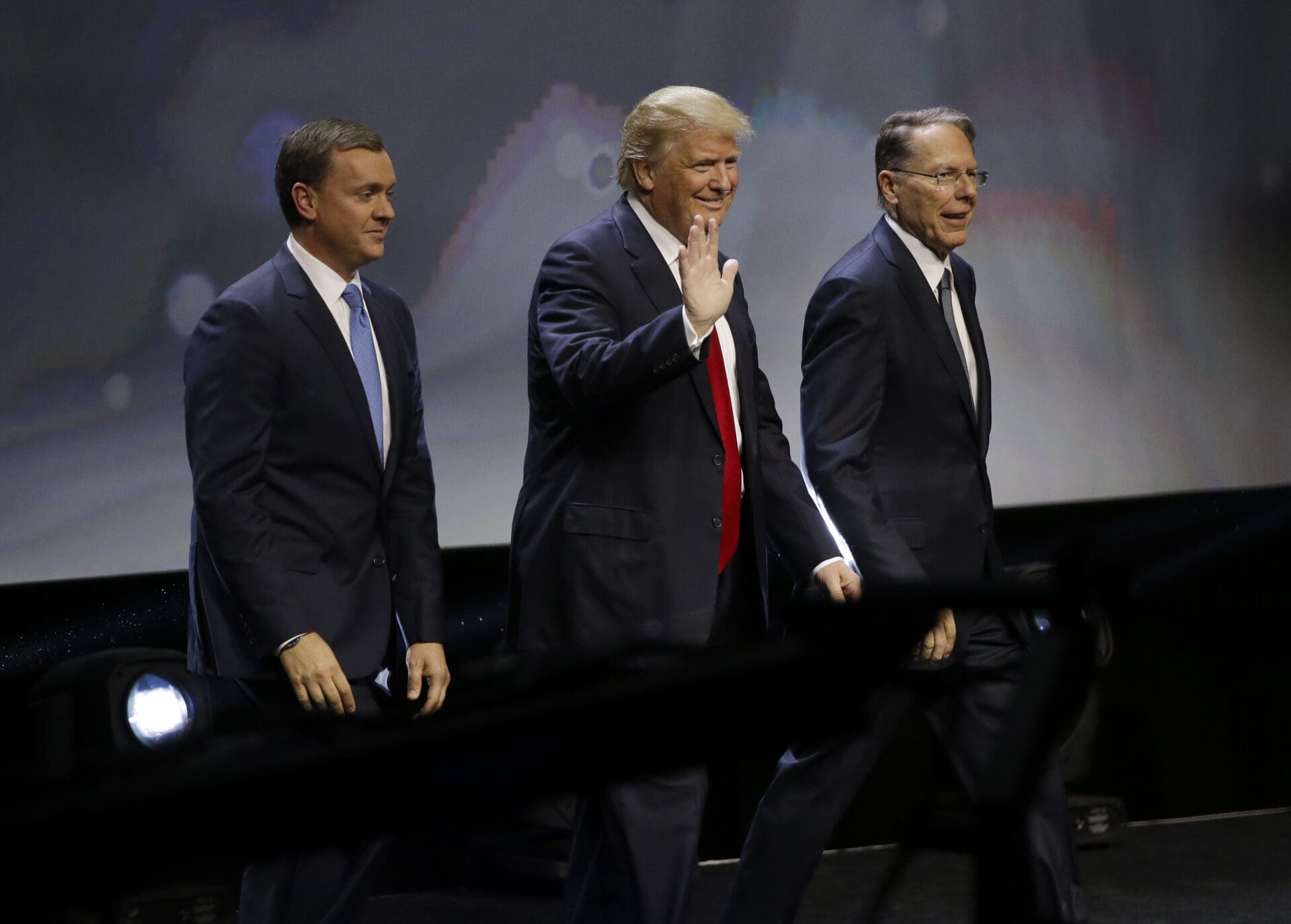 Donald Trump, Chris W Cox, Wayne LaPierre NRA