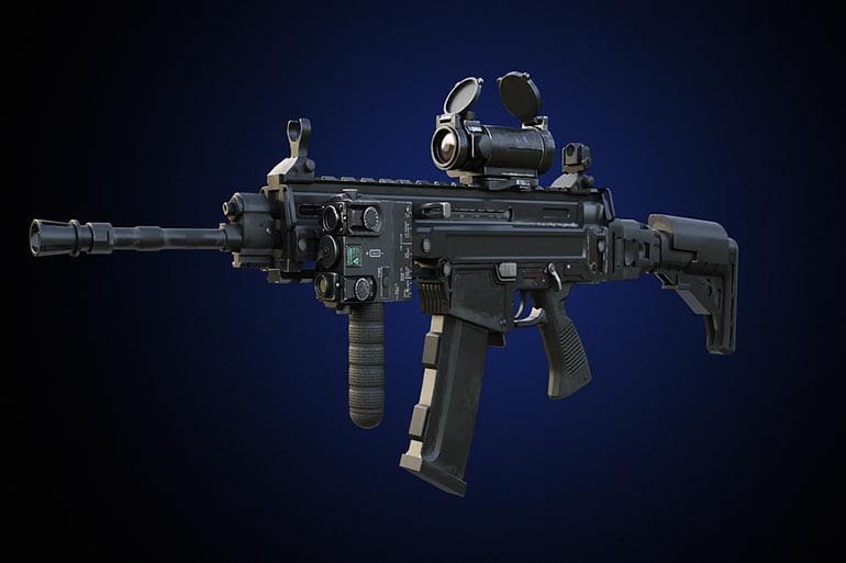 AR-15 assault rifle weapon