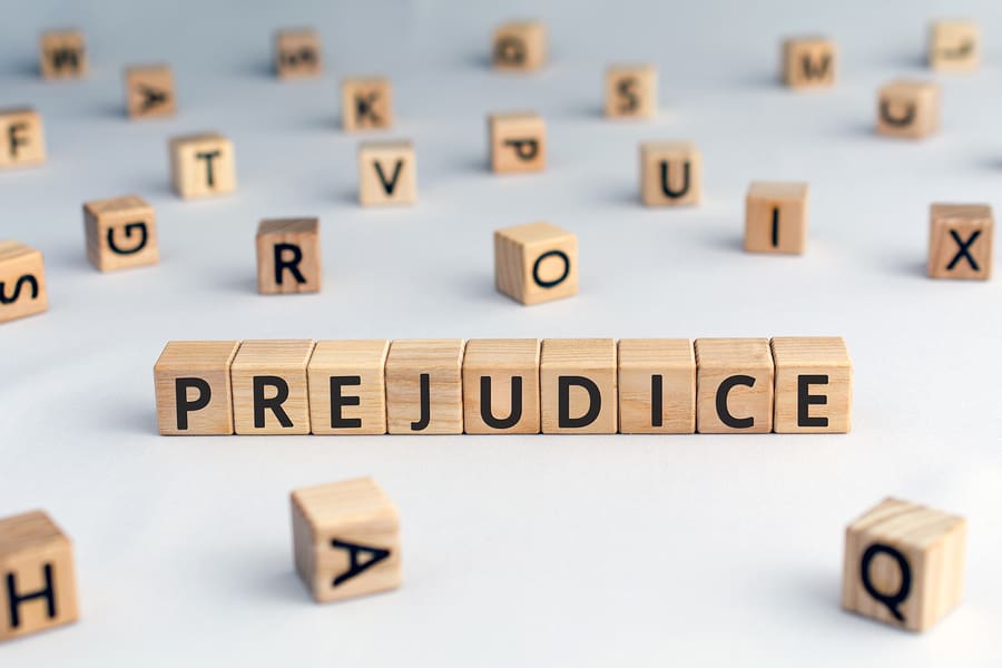 Prejudice - Word From Wooden Blocks With Letters, Personal Opin