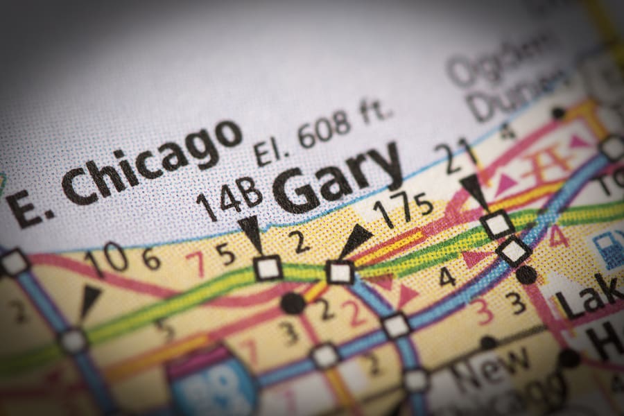Gary, Indiana On Map