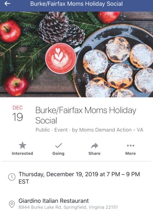 moms demand action christmas party holiday