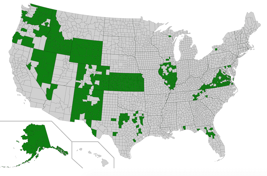 Second Amendment Sanctuary Map