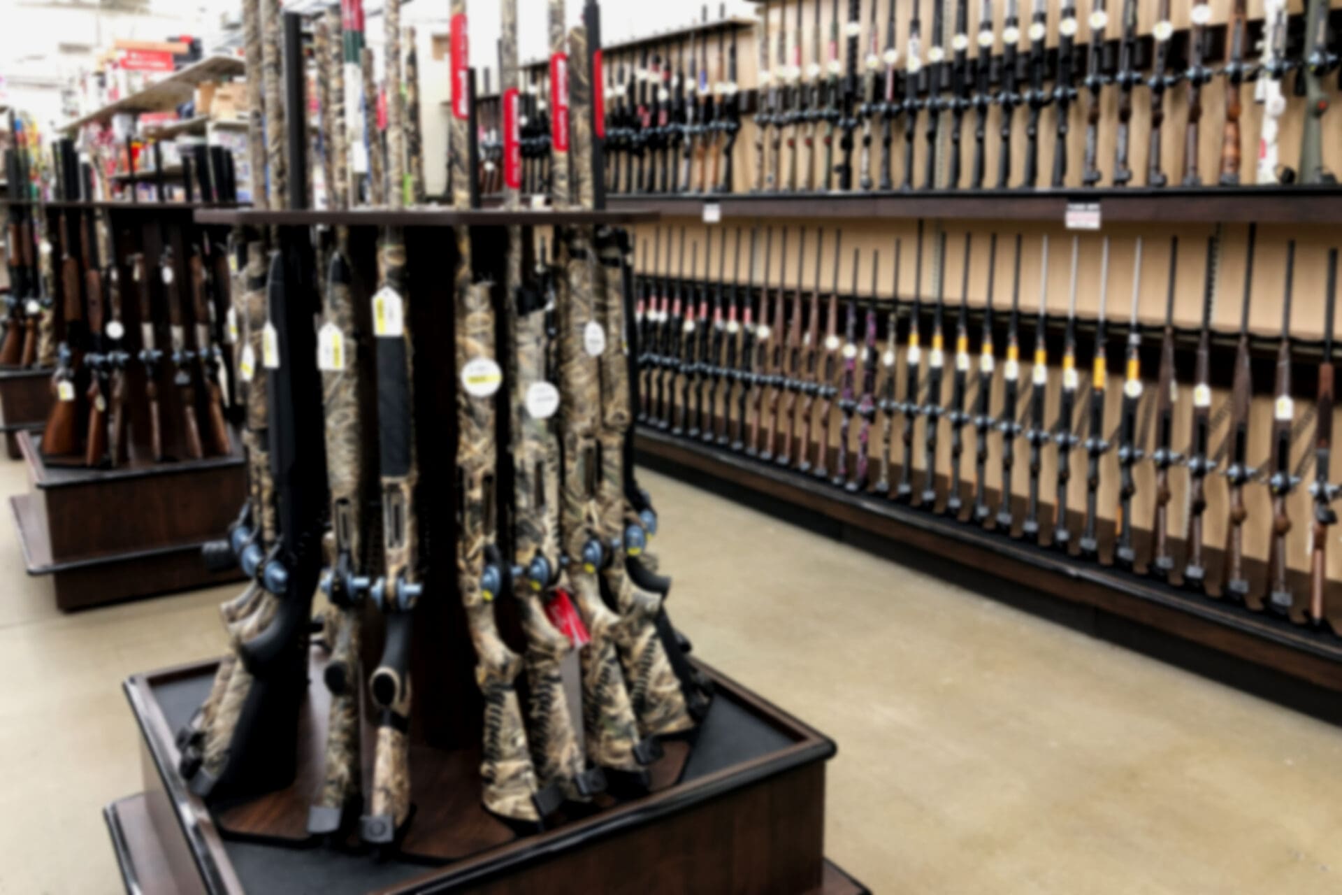Gun store long guns