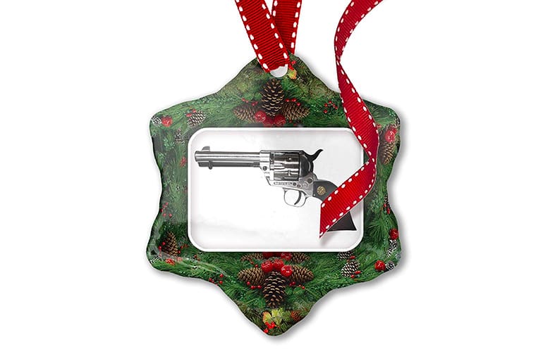 christmas gun ornament