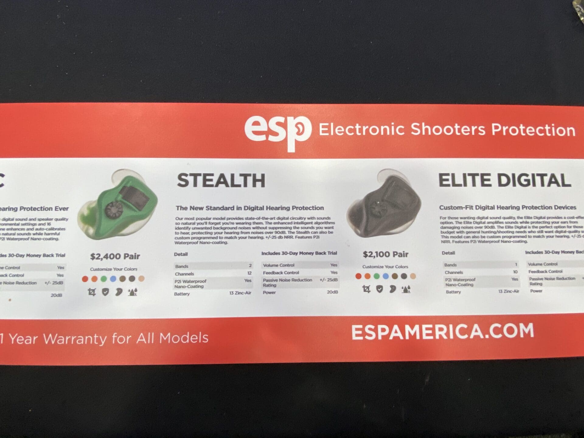 ESP electronic shooting protection