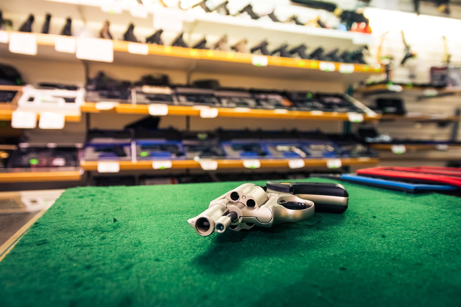 Revolver Pistol Gun Store Detail Weapons Deadly Clean New Shop I