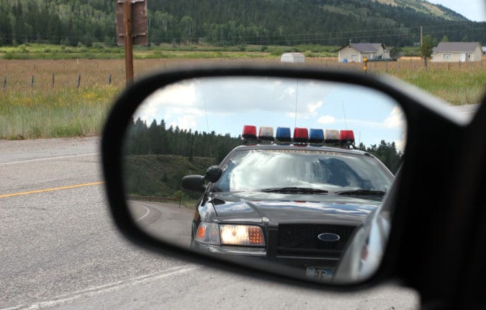 Mirror Police side rear view rearview mirror