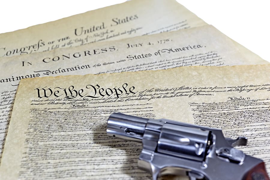 US Constitution gun pistol revolver