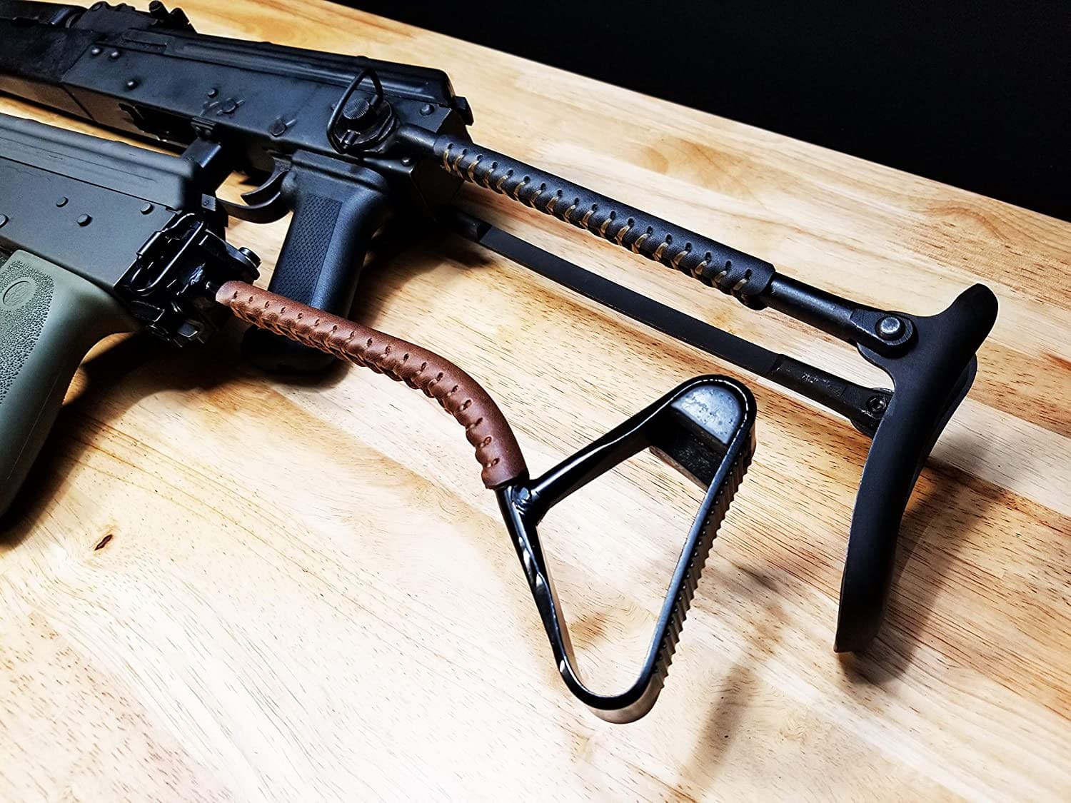 D4 Guns Leather AK-47 folding stock