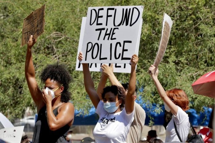 Defund the police ap photo