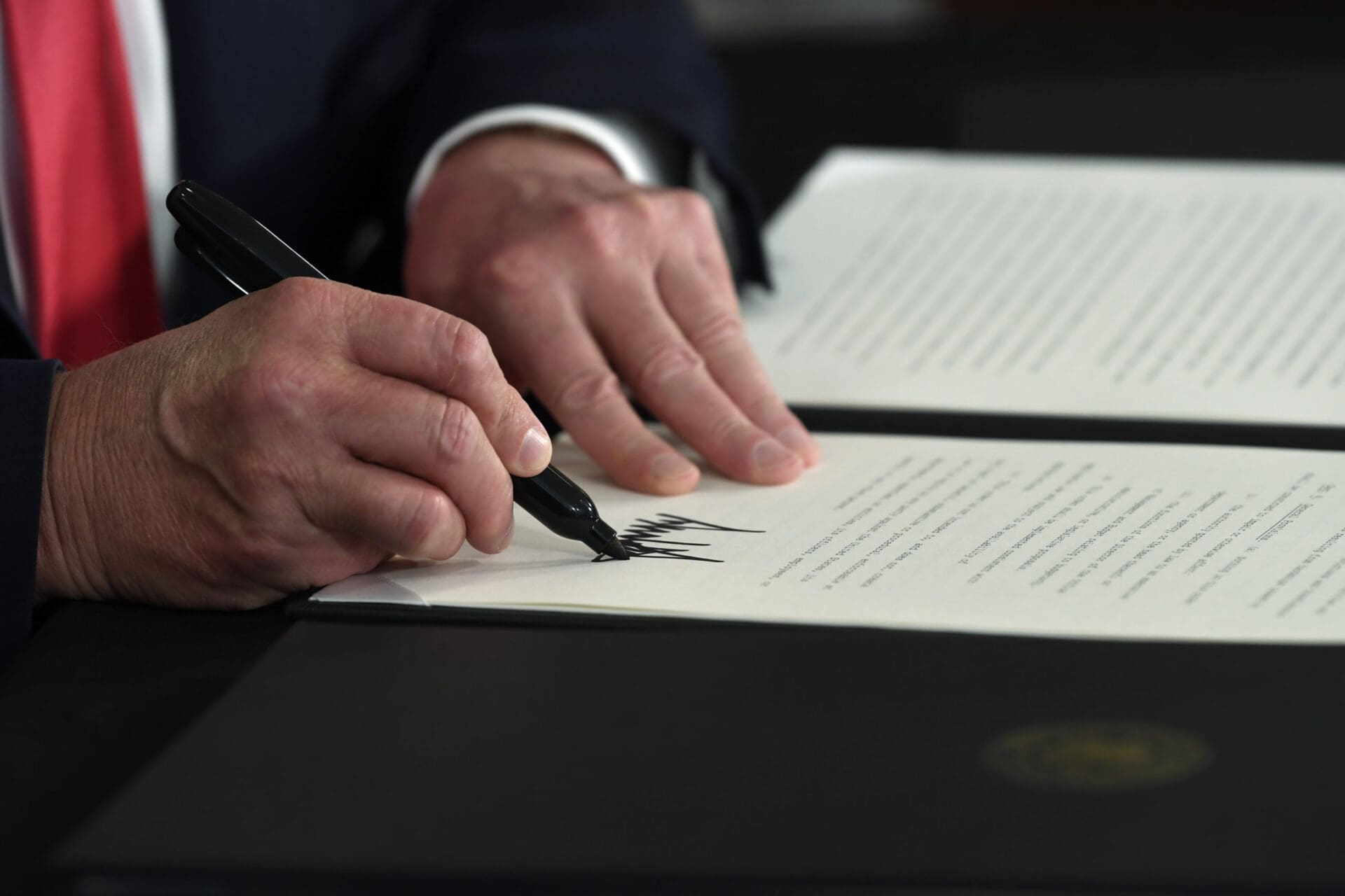 Donald Trump executive order signing