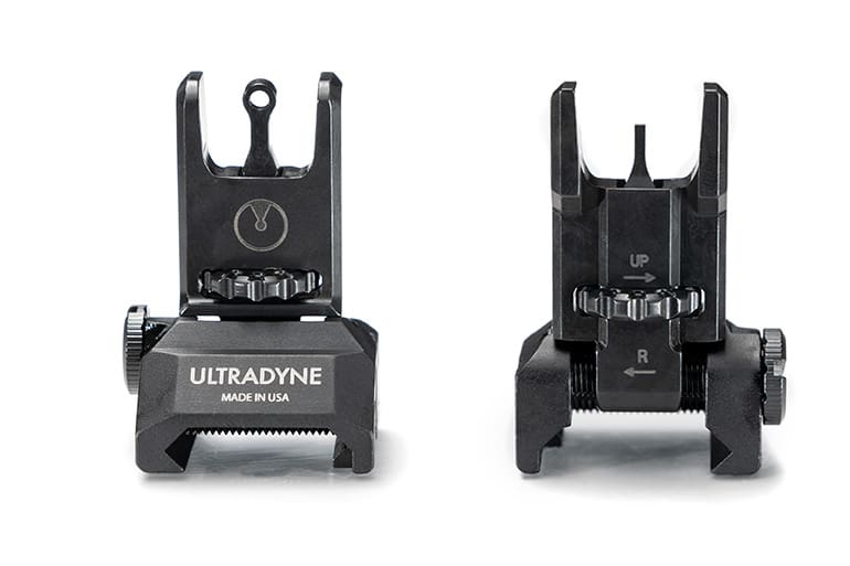 Ultradyne C2 flip-up sights