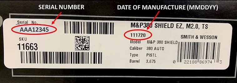 Smith and wesson m&p serial number lookup