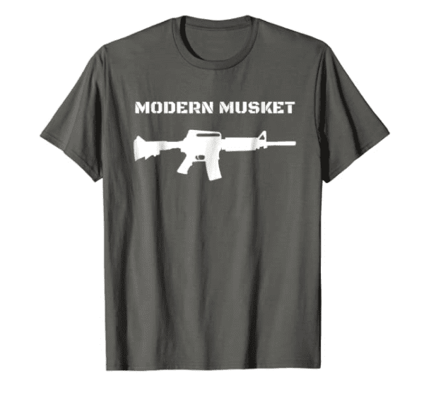 modern musket t-shirt