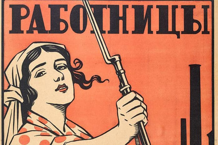 soviet propaganda poster feat