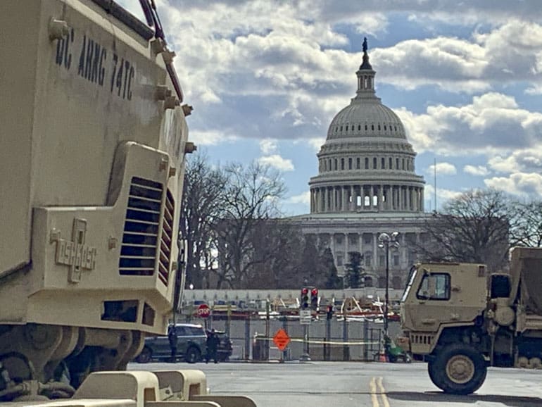 Washington DC security national guard zone