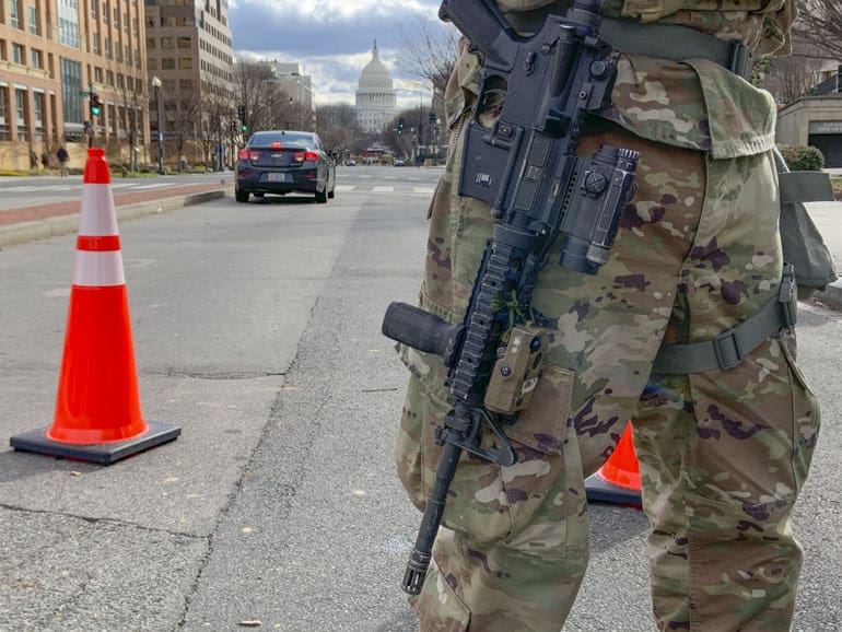Washington DC security national guard zone